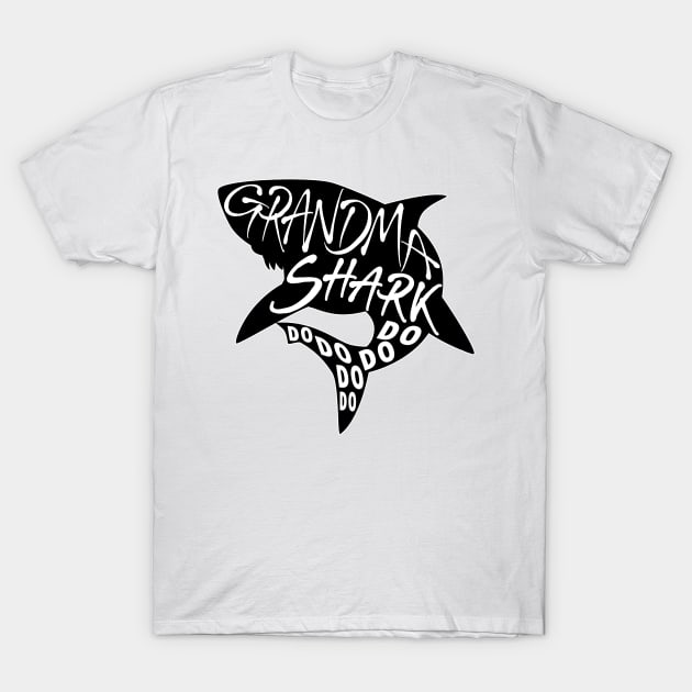 Grandma Shark (Baby Shark) - Minimal Lyrics Shirt T-Shirt by treszurechest